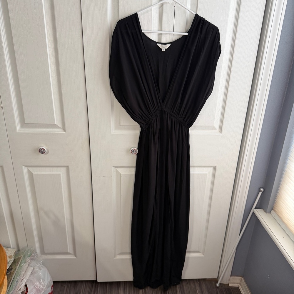 Elan beach black swim cover up size‎ medium